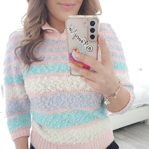 Vintage Pullover Pastel Sweater - 1990's