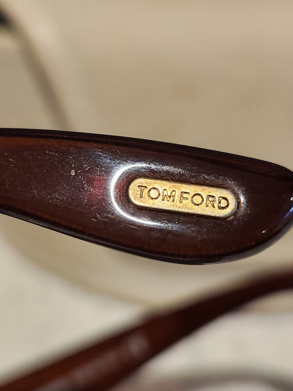 Y2K -Tom Ford round sunglasses 2000s tortoise - image 7