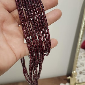 RARE Vintage Garnet beads , Super rare and in Perfect condition