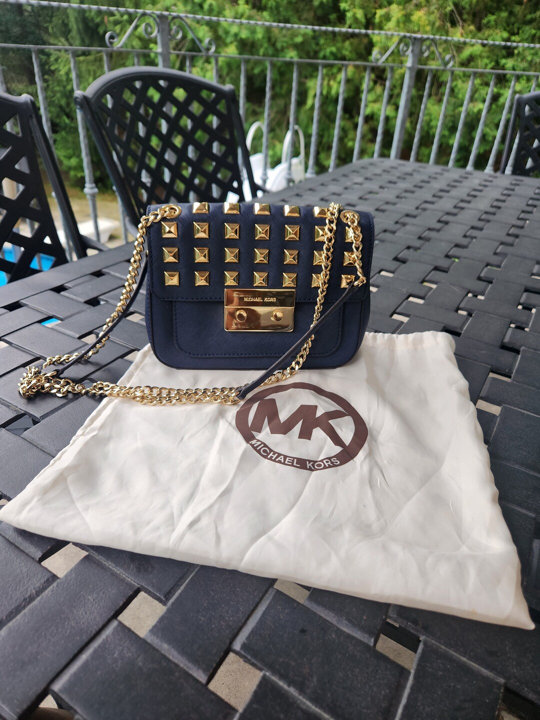 navy blue michael kors shoes