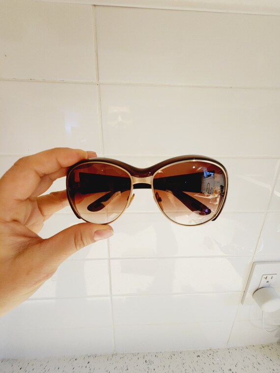 Y2K -Tom Ford round sunglasses 2000s tortoise - image 4