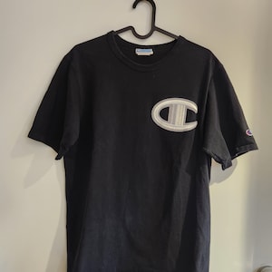Vintage champion Black Shirt , 1980&#39;s