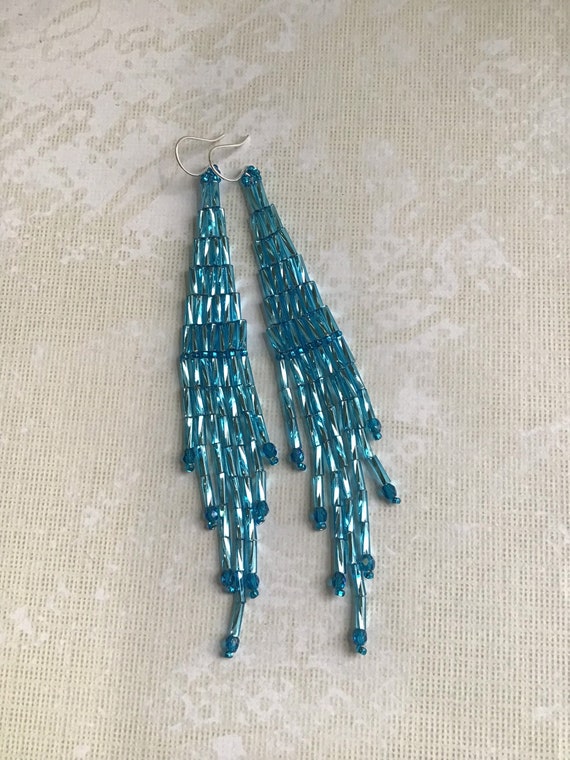 Bugle on sale bead earrings