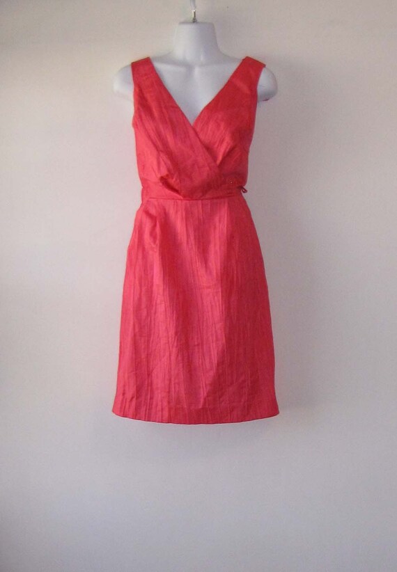 Vintage 1980s Coral Tank Dress | Pink Summer Dres… - image 4