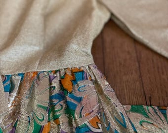 Vintage 1960s Gold Party Dress