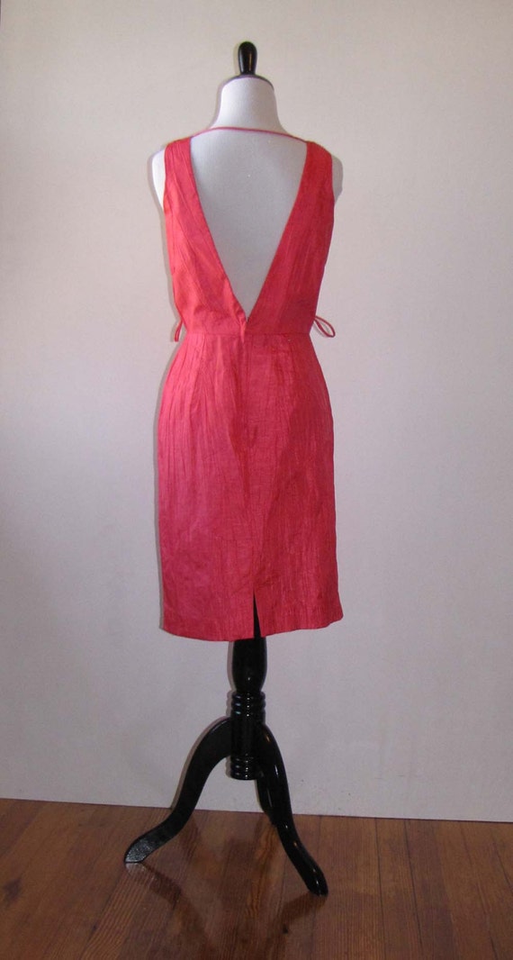 Vintage 1980s Coral Tank Dress | Pink Summer Dres… - image 2