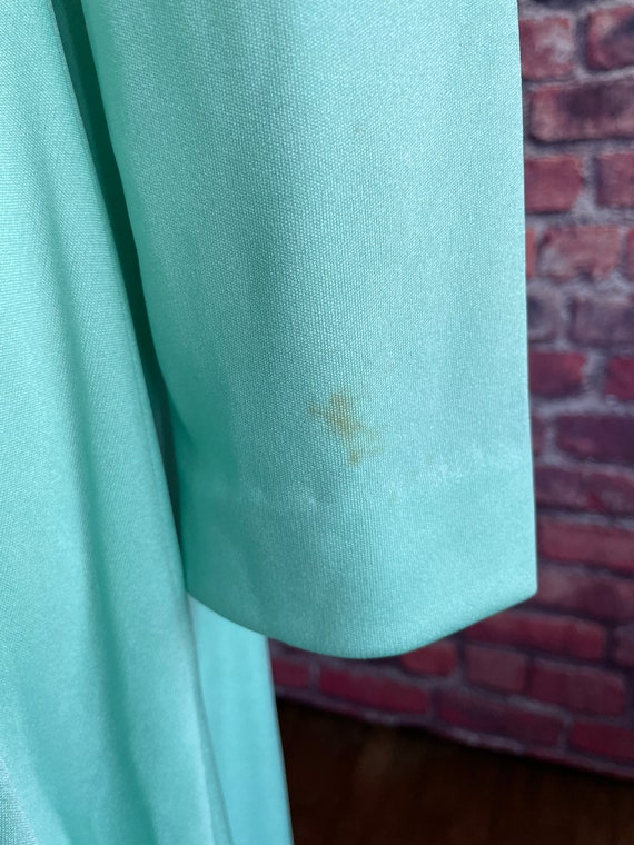 Vintage 1970s Mint Green Maxi | Prom Dress | Form… - image 9