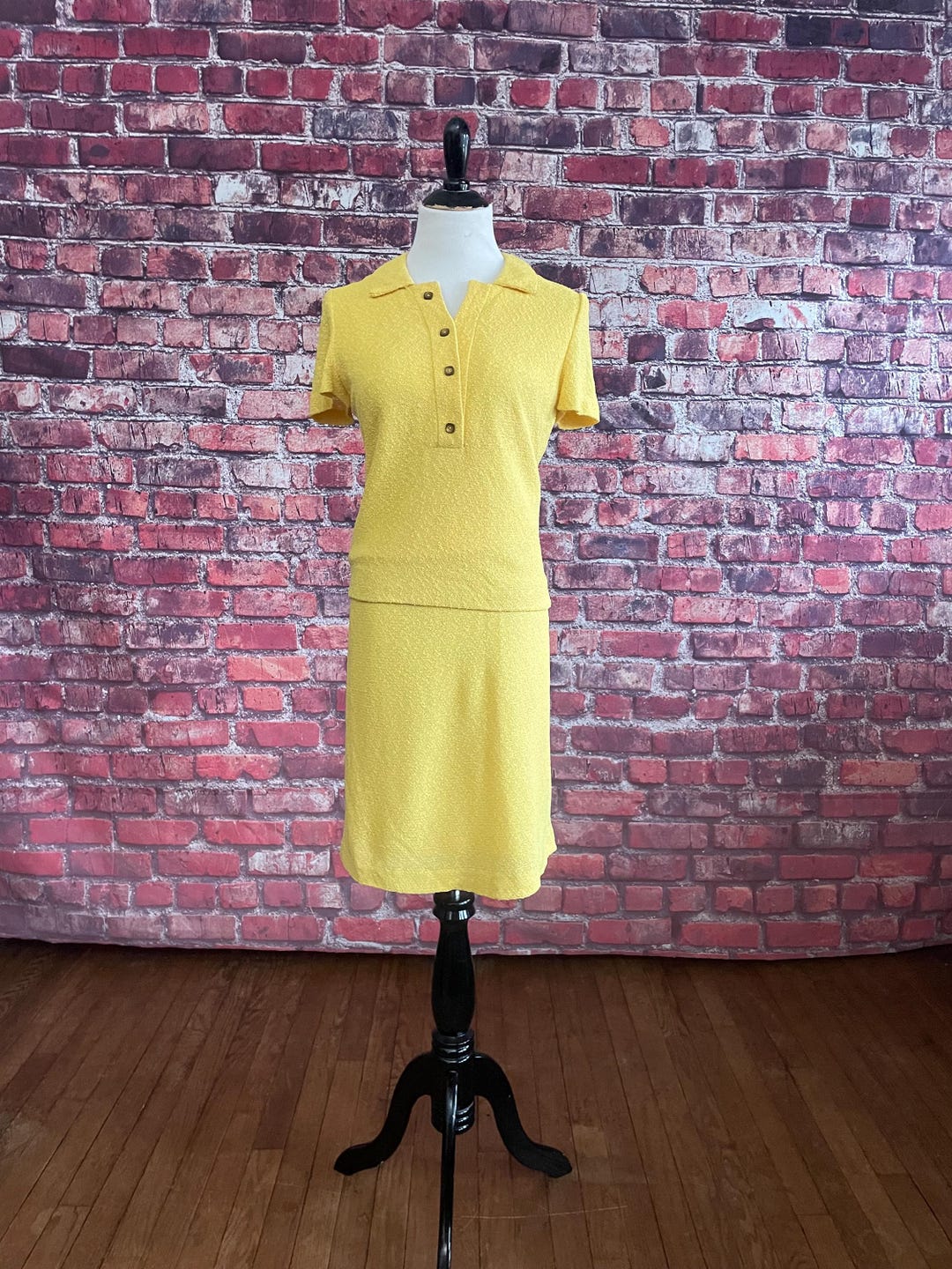 Yellow Matching Set Vintage 1960s Yellow Matching Set - Etsy