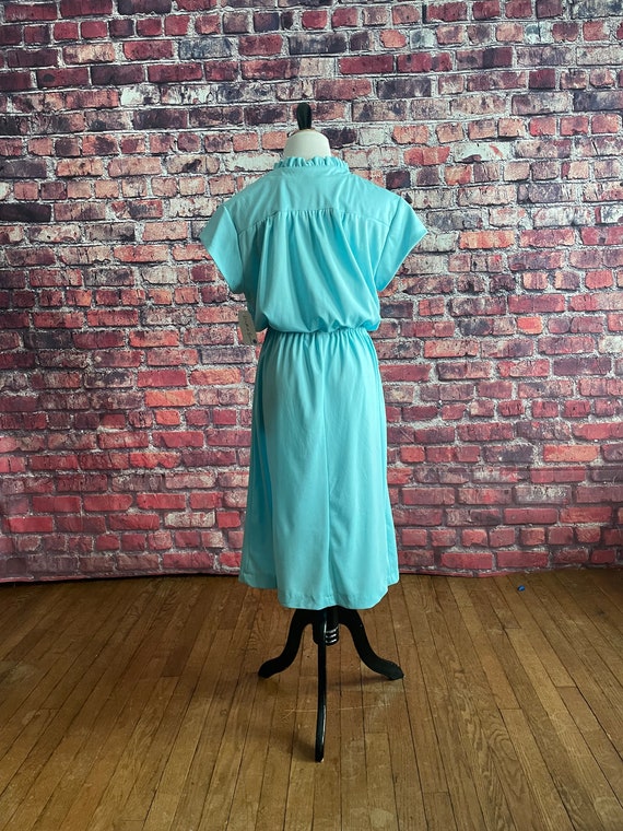 Vintage 1970s Blue Dress | Pastel Day Dress | Eas… - image 5