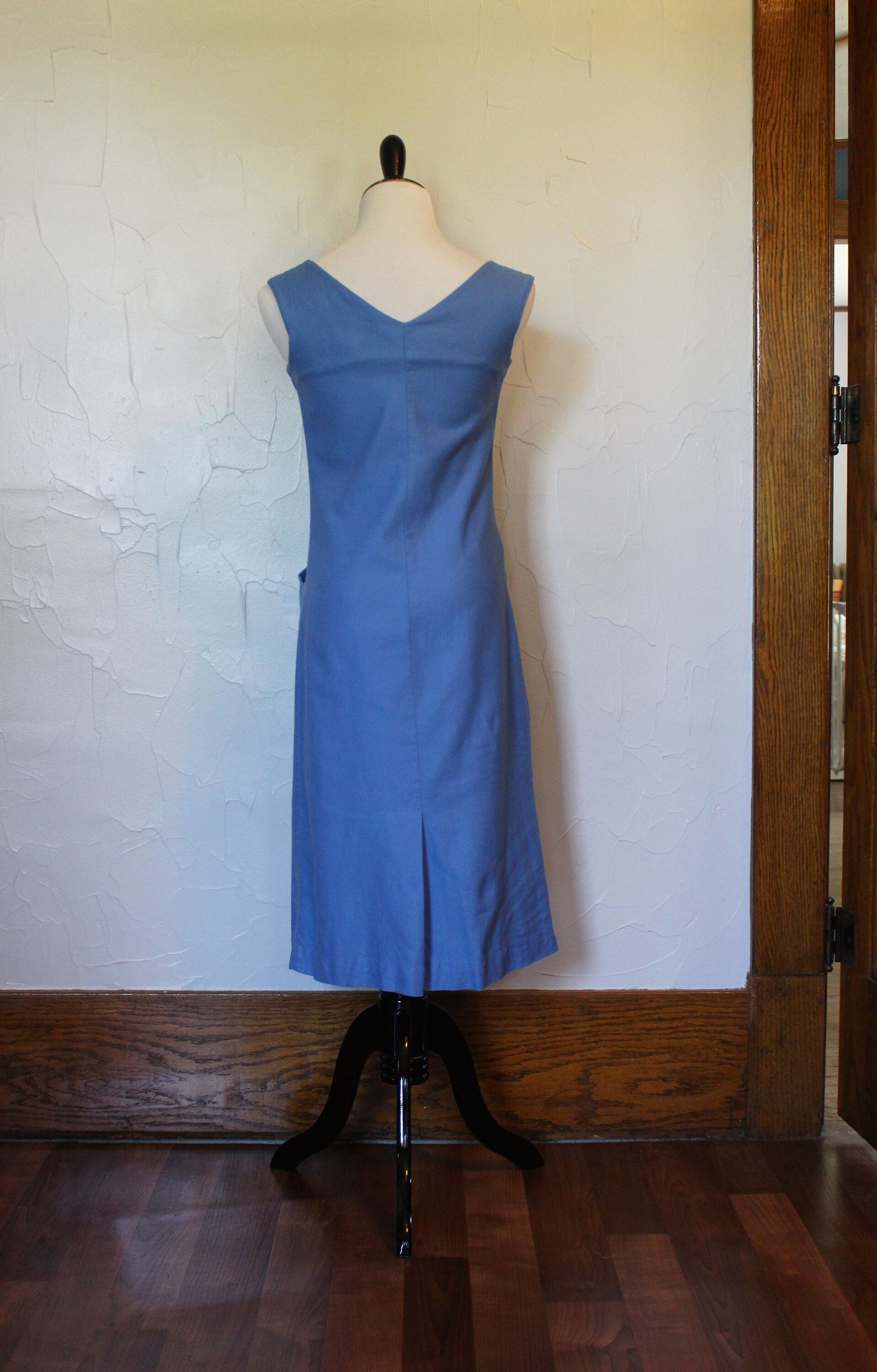 blue t shirt dress plus size Roland Mouret Aqua Blue Stretch Cotton Bodycon Wiggle Dress