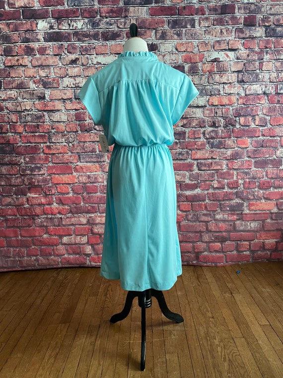 Vintage 1970s Blue Dress | Pastel Day Dress | Eas… - image 6
