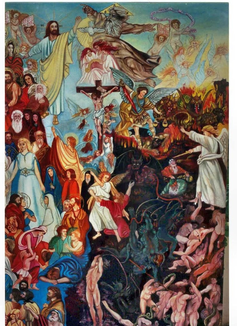 The Second Coming of Jesus Original Oil Painting | Etsy