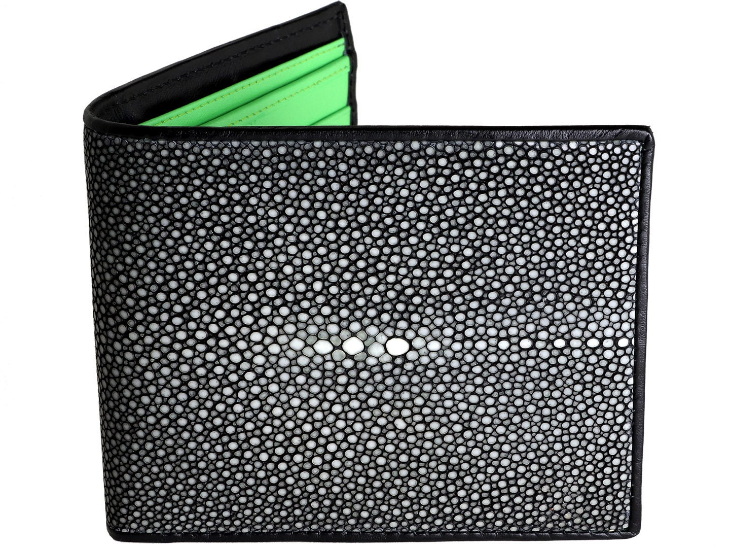 Stingray Wallet Genuine Stingray Black Stingray Skin Etsy