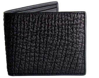 Shark Skin Wallet → Genuine Sharkskin Wallet →  Black Shark Wallet → Sharkskin Billfold