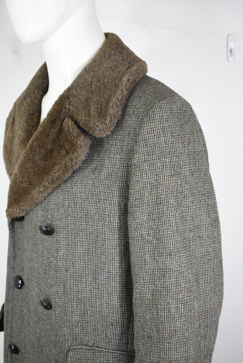 Brooks Brothers wool alpaca coat 42 tweed mint worn 1X vintage jacket