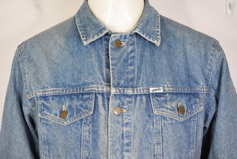 guess jean jacket mens vintage