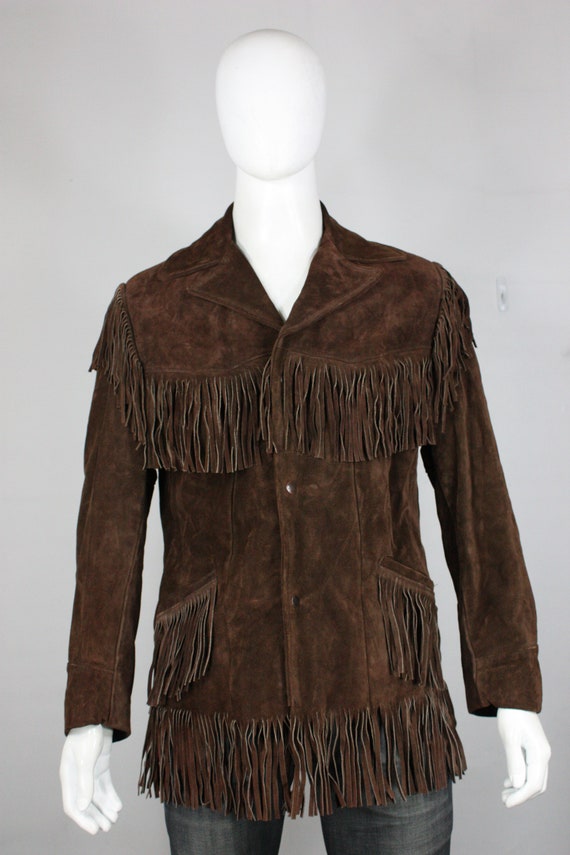 vintage Excelled fringe leather jacket 40 medium