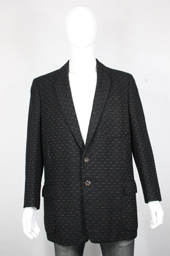 vintage 50's wool fleck blazer 46