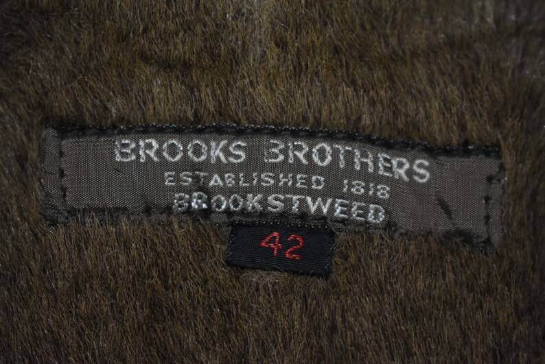 Brooks Brothers wool alpaca coat 42 tweed mint worn 1X vintage jacket