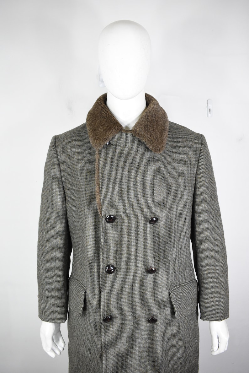 Brooks Brothers wool alpaca coat 42 tweed mint worn 1X vintage jacket