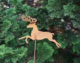 Metal Christmas Reindeer- Garden Art