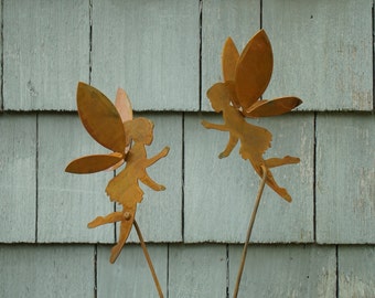 Metal Garden Fairy Set- Garden Art
