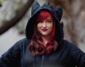 Toothless hoodie sales with ears