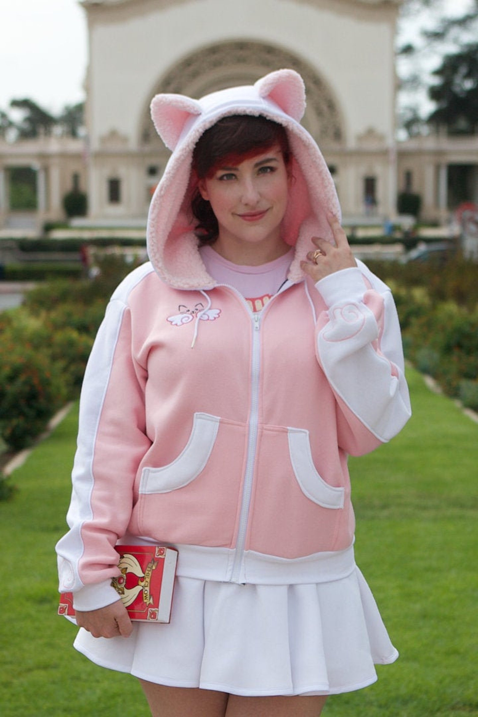 Pink caterpillar hoodie Clearance