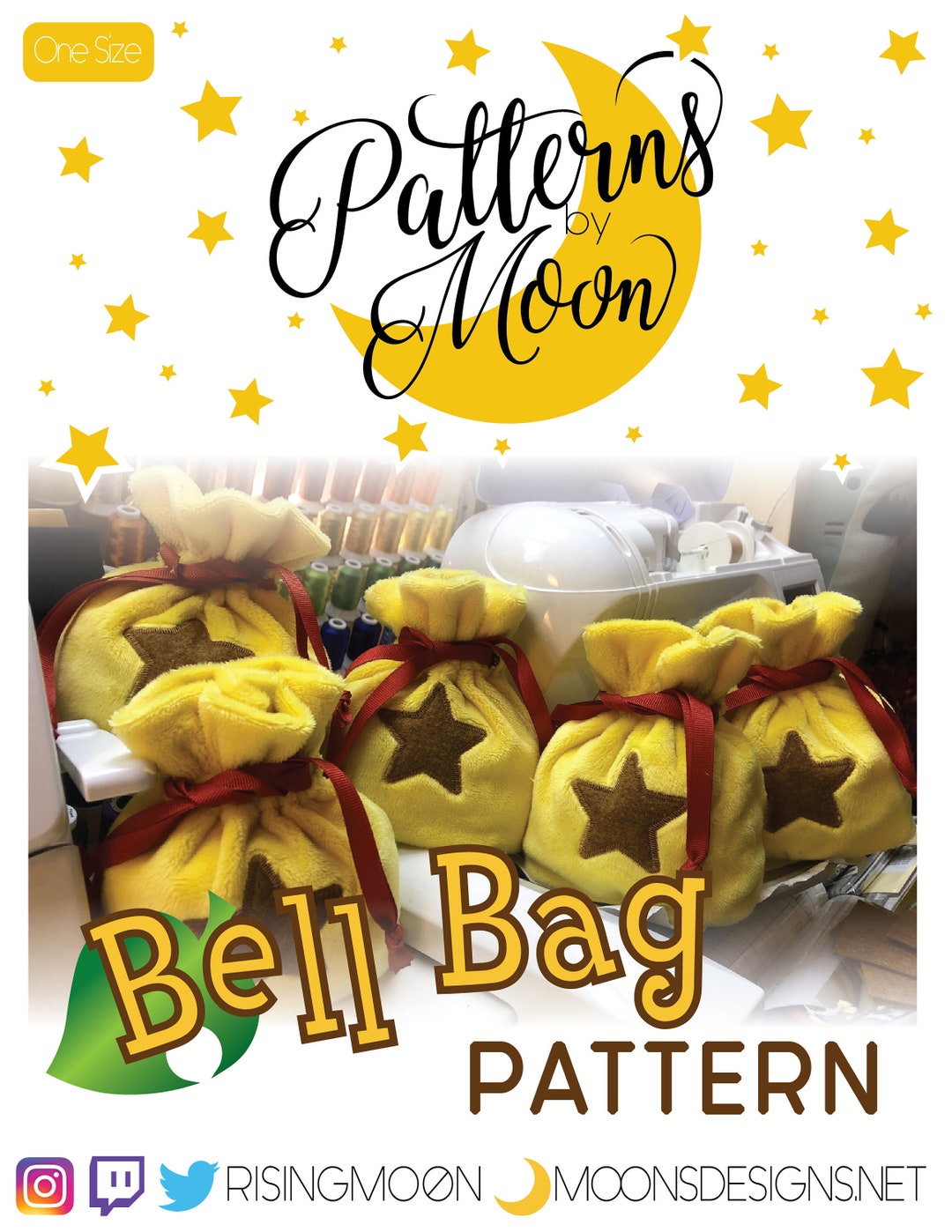 Star Pattern Bag Patterns(one Size)- Star Bag Printable Pattern - Etsy