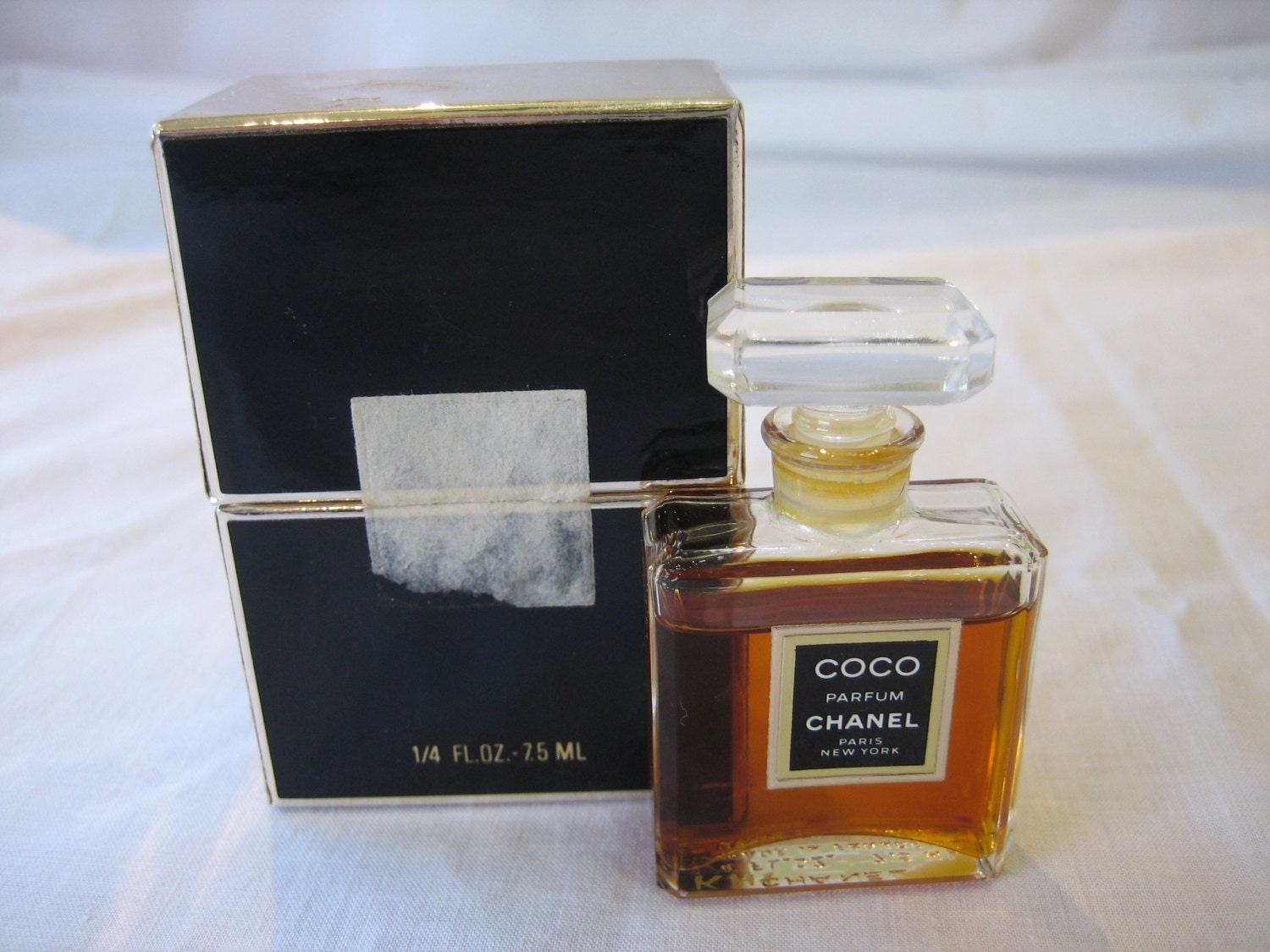 Vintage Coco Chanel Parfum Splash Paris 1/4 Fl Oz 7.5 Ml 
