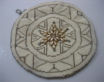 Vintage Beaded Czechoslovakia Handheld Purse