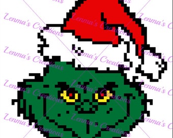 Christmas Grinch Graph Pattern 60x65