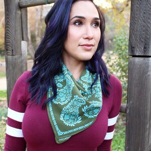 Moon Paisley Bandana Scarf