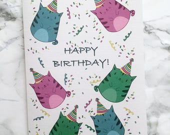 Cat-Tastic Birthday Card