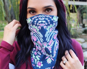 Tigress in the Wildflowers Bandana Scarf