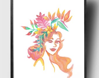 Summer Goddess Art Print
