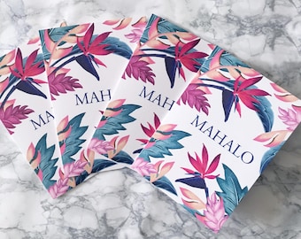 Mahalo Thank You Card 4 PACK