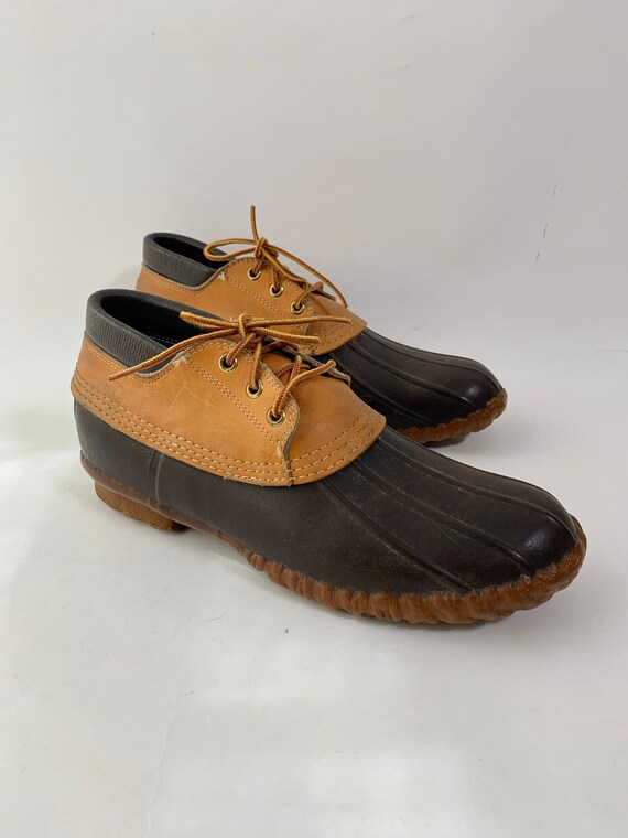 Vintage Brown LL Bean Duck Boots Ankle 