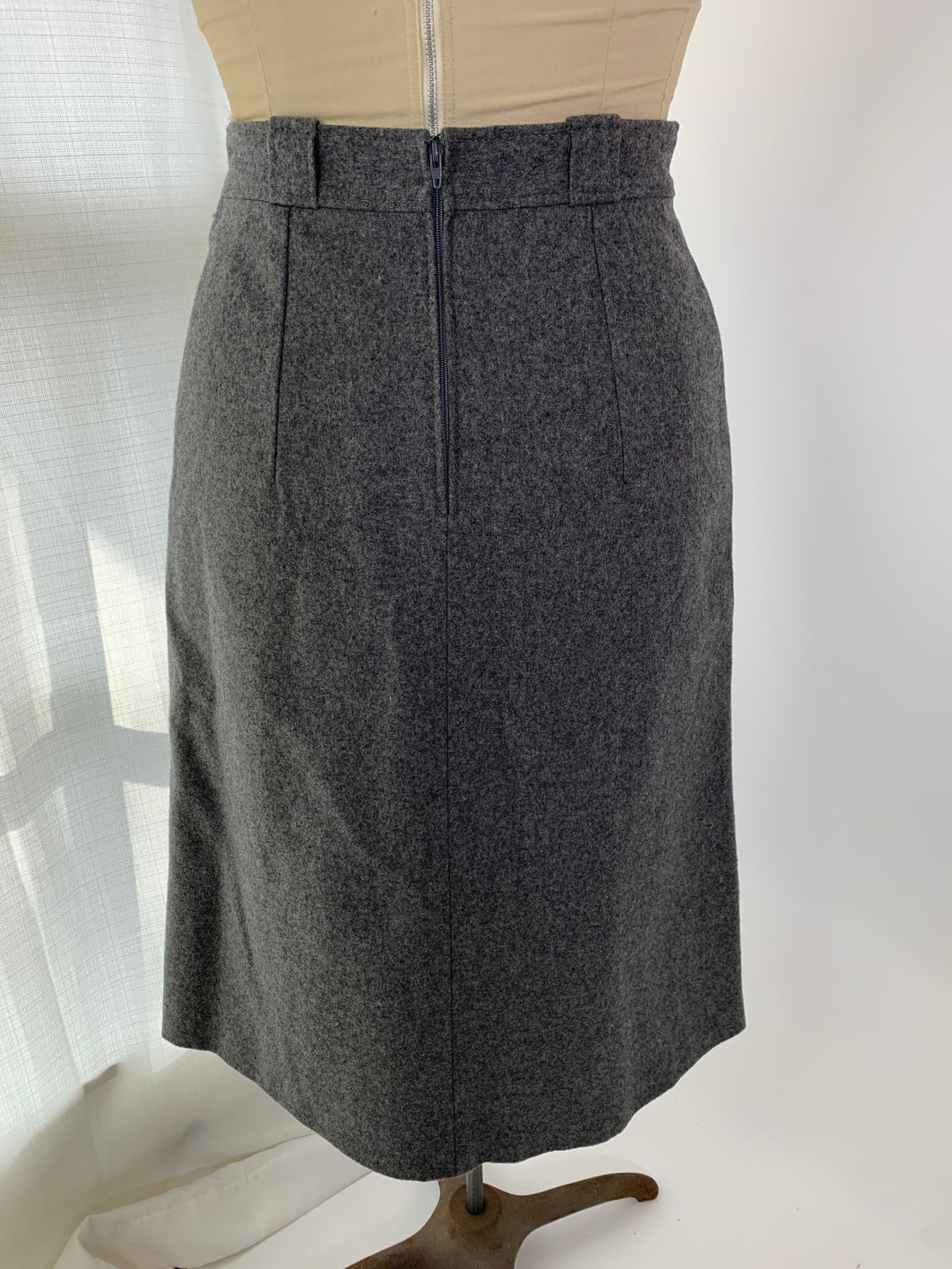 Gray Wool German Skirt Bavarian Trachten Dirndl Skirt Sz - Etsy