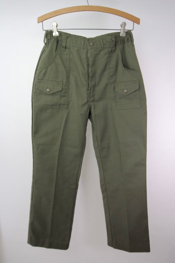 Cargo Pants Cinched Waist Front Flap Cargo Pants Cinched Waist Front Flap