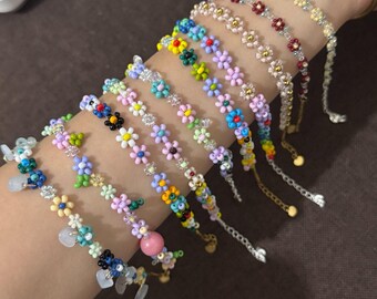 Daisy chain stretch bracelet y2k  cottagecore jewelry for sister Jewelry Gift for mom