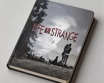 Life Is Strange Inspired A5 PU Leather Journal | 160 Pages Cream Daolin Paper Notebook | Max & Chloe Art Hardcover Diary | Gamer Gift