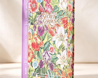Secret Garden Floral Hardcover Journal | Gilded Cover, Full Color Painted Edges