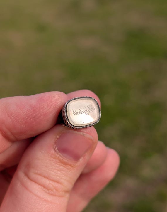 ANTIQUE Solid Silver Elizabeth Engraved Georgian … - image 2