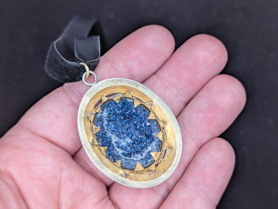 ANTIQUE Solid Silver Victorian Enamel Portrait Mi… - image 5