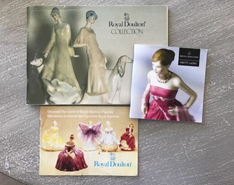 Royal Doulton Figurine Collection Lot of 3 Booklets Discover the World of Royal Doulton Figures/Pretty Ladies/Royal Doulton Collection