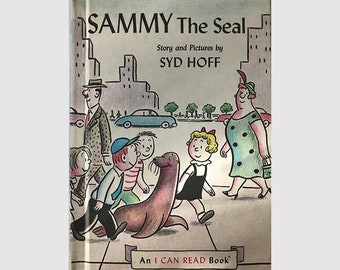 Vintage 50s Children's Book Sammy the Seal by Syd Hoff An I Can Read Book Illustrations Weekly Reader Book