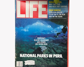 80s Life Magazine July 1983 Issue National Parks in Peril Montanas Glacier Wilderness and Others Facing Ruin / Retro Ads / Vintage Magazine