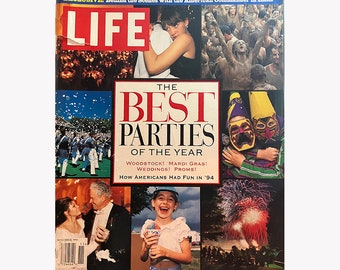 Vintage Life Magazine Nov94 Issue Best Parties of the Year Woodstock, Mardi Gras, Weddings Vintage 1990s Ephemera / Collectors / Vintage Ads