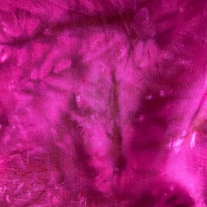 Vintage 80s Silk Hand Dyed Large Square Scarf Magenta 35 image 4